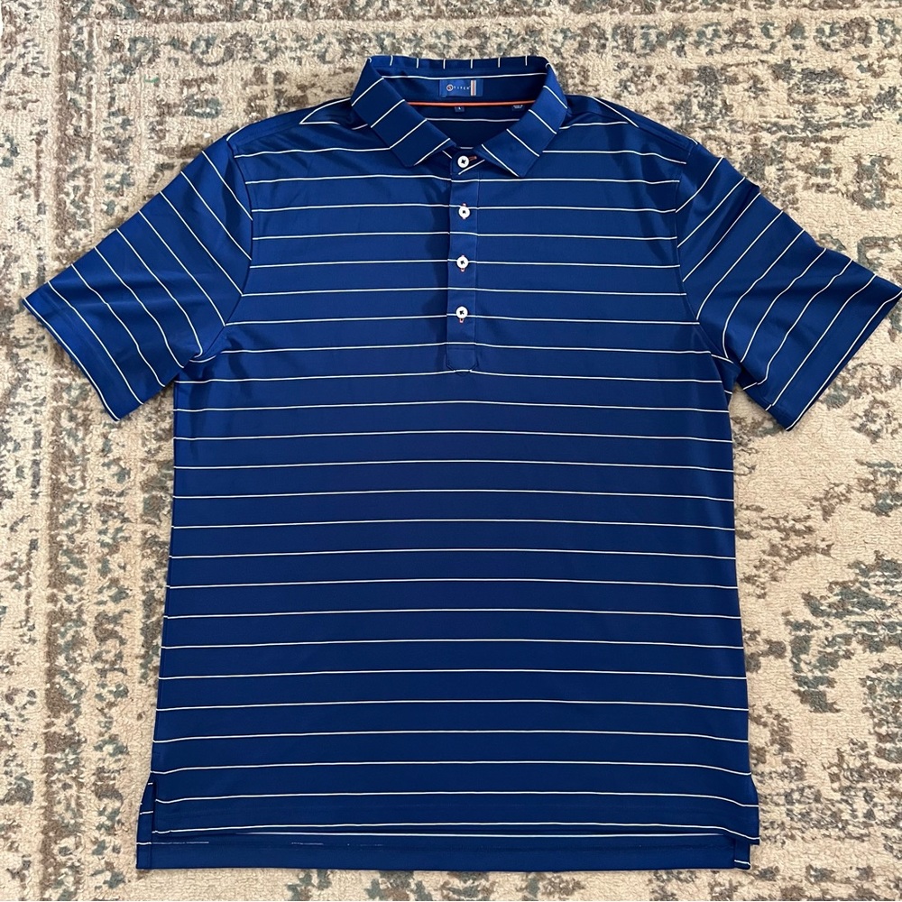 Stitch Men’s Performance Striped Polo Shirt